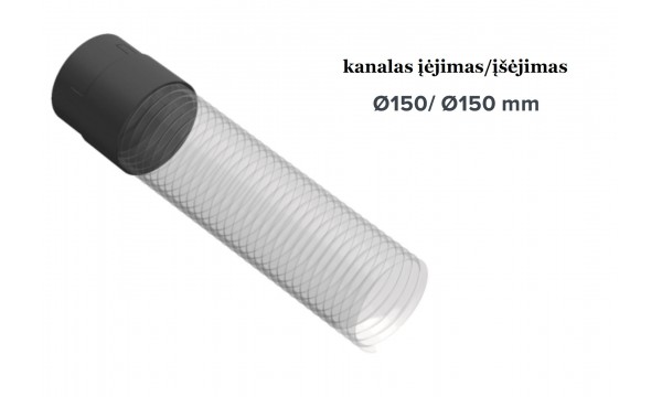Lanksčioji jungtis su fiksavimo žiedu 1000mm/150mm
