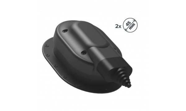 Saulės kolektorių praėjimo elementas lygiai stogo dangai 2x45mm