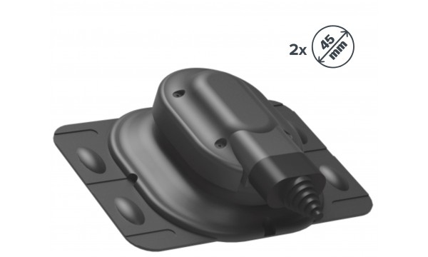 Saulės kolektorių praėjimo elementas universalus su EPDM guma 2x45mm