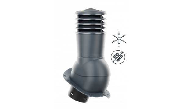 Ventiliacinis kaminėlis profiliuotos skardos stogo dangai 150mm (šiltintas)