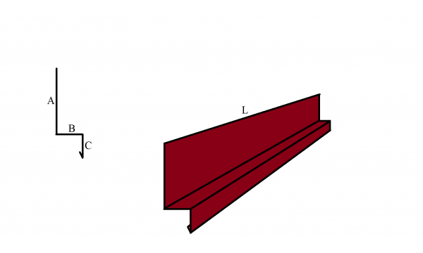 Cokolio laštakis iš aliuminio 1000mm 