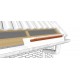 Paukščių užtvara su ventiliacija 1m/55mm PVC Paukščių užtvara su ventiliacija 1m/55mm PVC